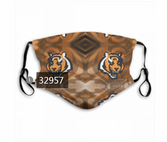 New 2021 NFL Cincinnati Bengals 149 Dust mask with filter->nfl dust mask->Sports Accessory